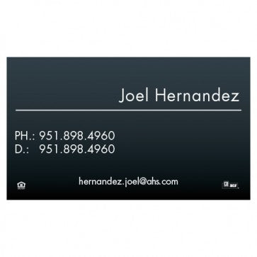 BUSINESS CARD FRONT/BACK #6 - ALL HOMES SOLD