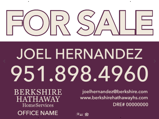 Berkshire Hathaway FOR SALE sign #3