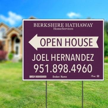 18x24 OPEN HOUSE #1 - BERKSHIRE HATHAWAY - Estate Prints