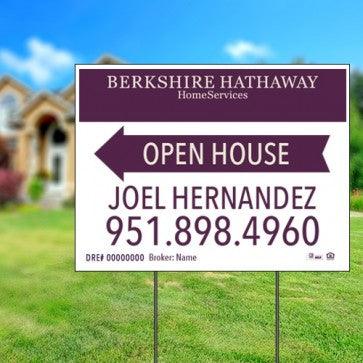 18x24 OPEN HOUSE #3 - BERKSHIRE HATHAWAY - Estate Prints