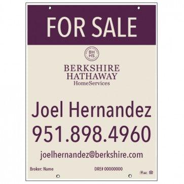 24x32 FOR SALE SIGN #8 - BERKSHIRE HATHAWAY - Estate Prints