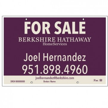 24x36 FOR SALE SIGN #2 - BERKSHIRE HATHAWAY