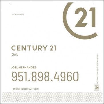 24x24 FOR SALE SIGN #3 - CENTURY 21 - Estate Prints