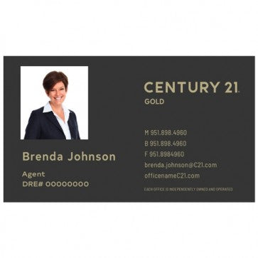 BUSINESS CARD FRONT/BACK #9 - CENTURY 21