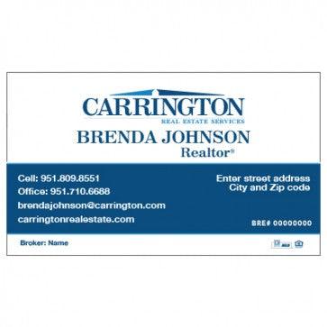BUSINESS CARD #1 - CARRINGTON REAL ESTATE - Estate Prints