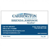 BUSINESS CARD #1 - CARRINGTON REAL ESTATE - Estate Prints