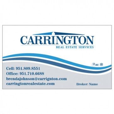 BUSINESS CARD FRONT/BACK #3 - CARRINGTON REAL ESTATE - Estate Prints