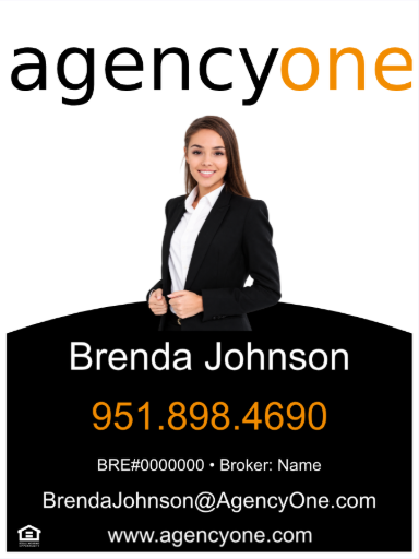 AgencyOne sign with original Equal Housing Opportunity logo outline