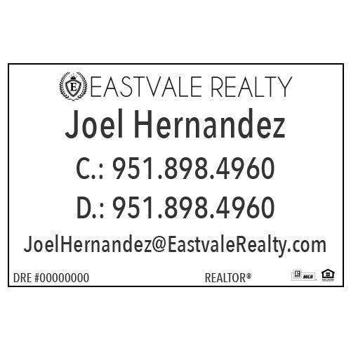 12x18 MAGNET #5 - EASTVALE REALTY - Estate Prints