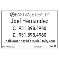 12x18 WINDOW CLING #5 - EASTVALE REALTY - Estate Prints