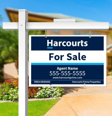 24x36 FOR SALE SIGN #1 - HARCOURTS PRIME PROPERTIES