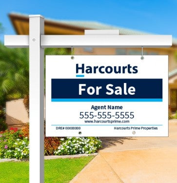 24x36 FOR SALE SIGN #2 - HARCOURTS PRIME PROPERTIES