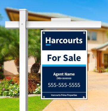 24x36 FOR SALE SIGN #3 - HARCOURTS PRIME PROPERTIES - Estate Prints