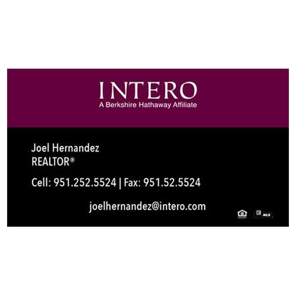 BUSINESS CARD FRONT/BACK #3 - INTERO