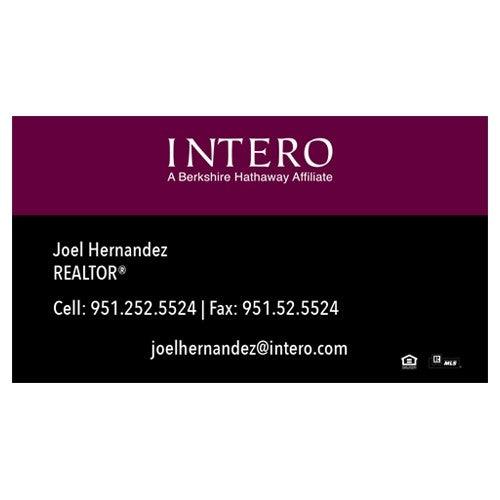 BUSINESS CARD FRONT/BACK #3 - INTERO - Estate Prints