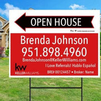 18x24 OPEN HOUSE #10 - KELLER WILLIAMS - Estate Prints