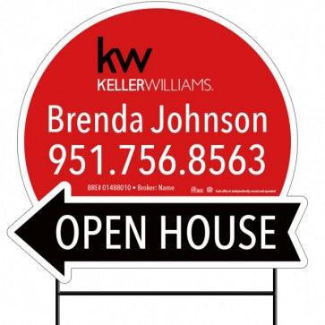 18x24 OPEN HOUSE #14 - KELLER WILLIAMS - Estate Prints