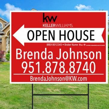 18x24 OPEN HOUSE #5 - KELLER WILLIAMS - Estate Prints