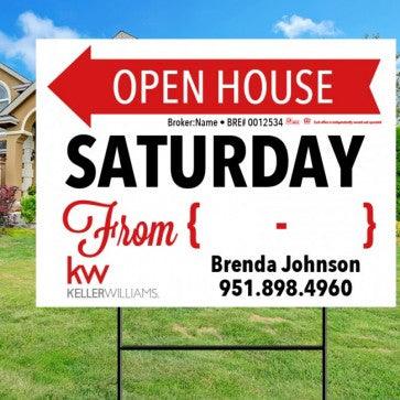 18x24 OPEN HOUSE #6 - KELLER WILLIAMS - Estate Prints