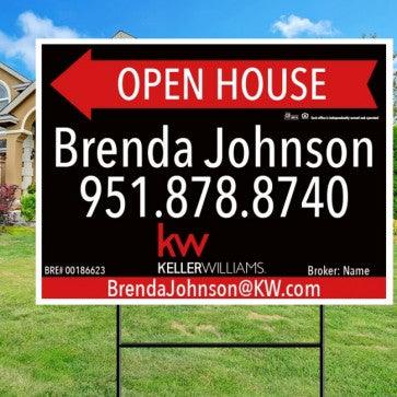 18x24 OPEN HOUSE #7 - KELLER WILLIAMS - Estate Prints