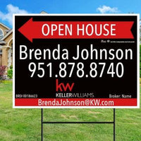 18x24 OPEN HOUSE #7 - KELLER WILLIAMS - Estate Prints