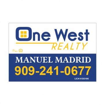 12x18 MAGNET #1 - ONE WEST REALTY - Estate Prints