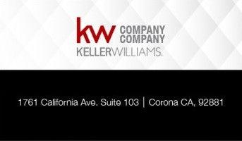 BUSINESS CARD FRONT/BACK #10 - KELLER WILLIAMS - Estate Prints