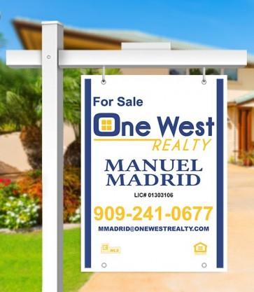 24x32 FOR SALE SIGN #1 - ONE WEST REALTY - Estate Prints