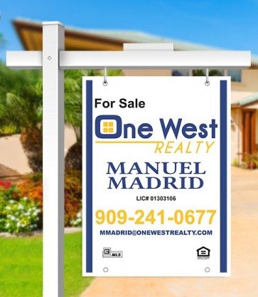 24x32 FOR SALE SIGN #2 - ONE WEST REALTY