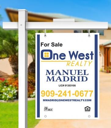 24x32 FOR SALE SIGN #2 - ONE WEST REALTY - Estate Prints