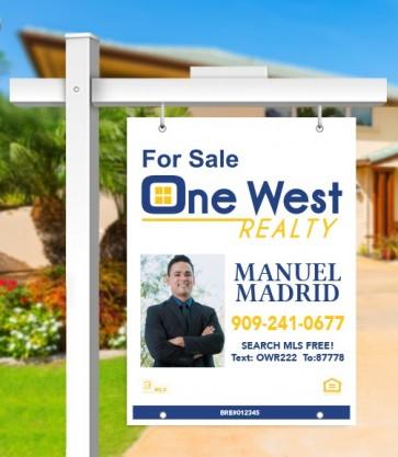 24x32 FOR SALE SIGN #3 - ONE WEST REALTY - Estate Prints