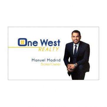 BUSINESS CARD FRONT/BACK #2 - ONE WEST REALTY - Estate Prints