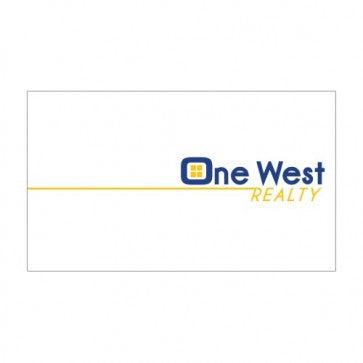 BUSINESS CARD FRONT/BACK #1 - ONE WEST REALTY - Estate Prints