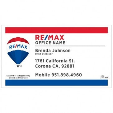BUSINESS CARD #1 - REMAX