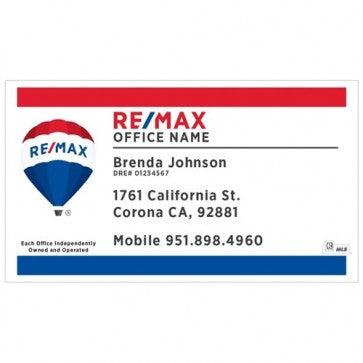 BUSINESS CARD #1 - REMAX - Estate Prints