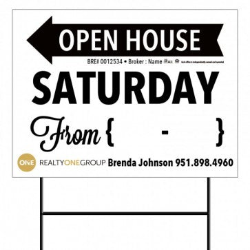 18x24 OPEN HOUSE #14 - REALTY ONE GROUP
