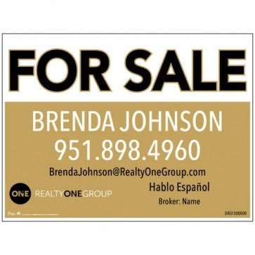 18x24 FOR SALE #24 - REALTY ONE GROUP