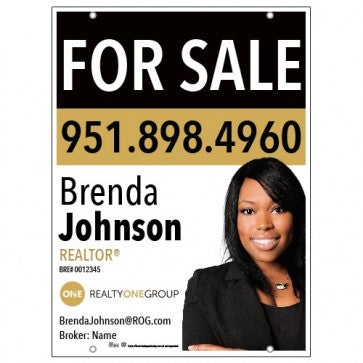 24x32 FOR SALE SIGN #10 - REALTY ONE GROUP