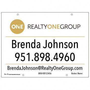 24x32 FOR SALE SIGN #7 - REALTY ONE GROUP