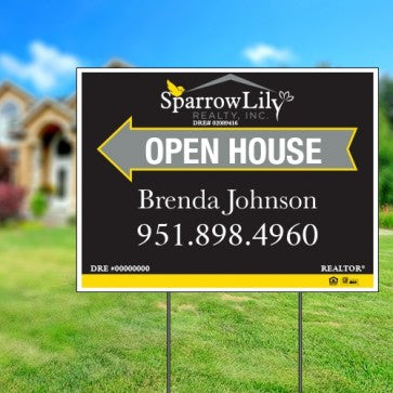 18x24 OPEN HOUSE #2 - SPARROW LILY REALTY