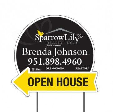 18x24 OPEN HOUSE #4 - SPARROW LILY REALTY - Estate Prints