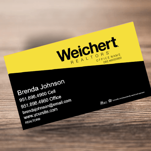 3.5x2 BUSINESS CARD #4 - WEICHERT REALTORS - Estate Prints